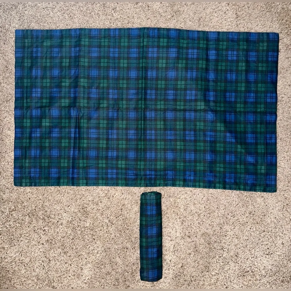 Vintage Lauren Ralph Lauren Tartan Plaid Yarn-Dyed King Pillow Shams! - Picture 4 of 8